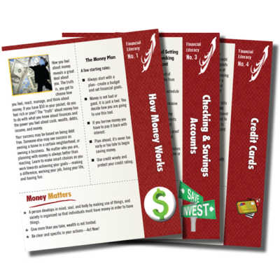 Financial Literacy Pamphlet Set - Full Set (14 pamphlets)